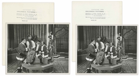 Lot of Twenty 10 x 8 Glossy Photos From Various Three Stooges Films: 11 Photos From Hot Stuff, 5 From For Crimin' Out Loud, 4 Unidentified -- Very Good Condition